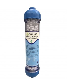 Wellon Water Softener Cartridge Made in USA Suitable for All Types of Water Purifiers to Remove Hardness and Increase Membrane Life